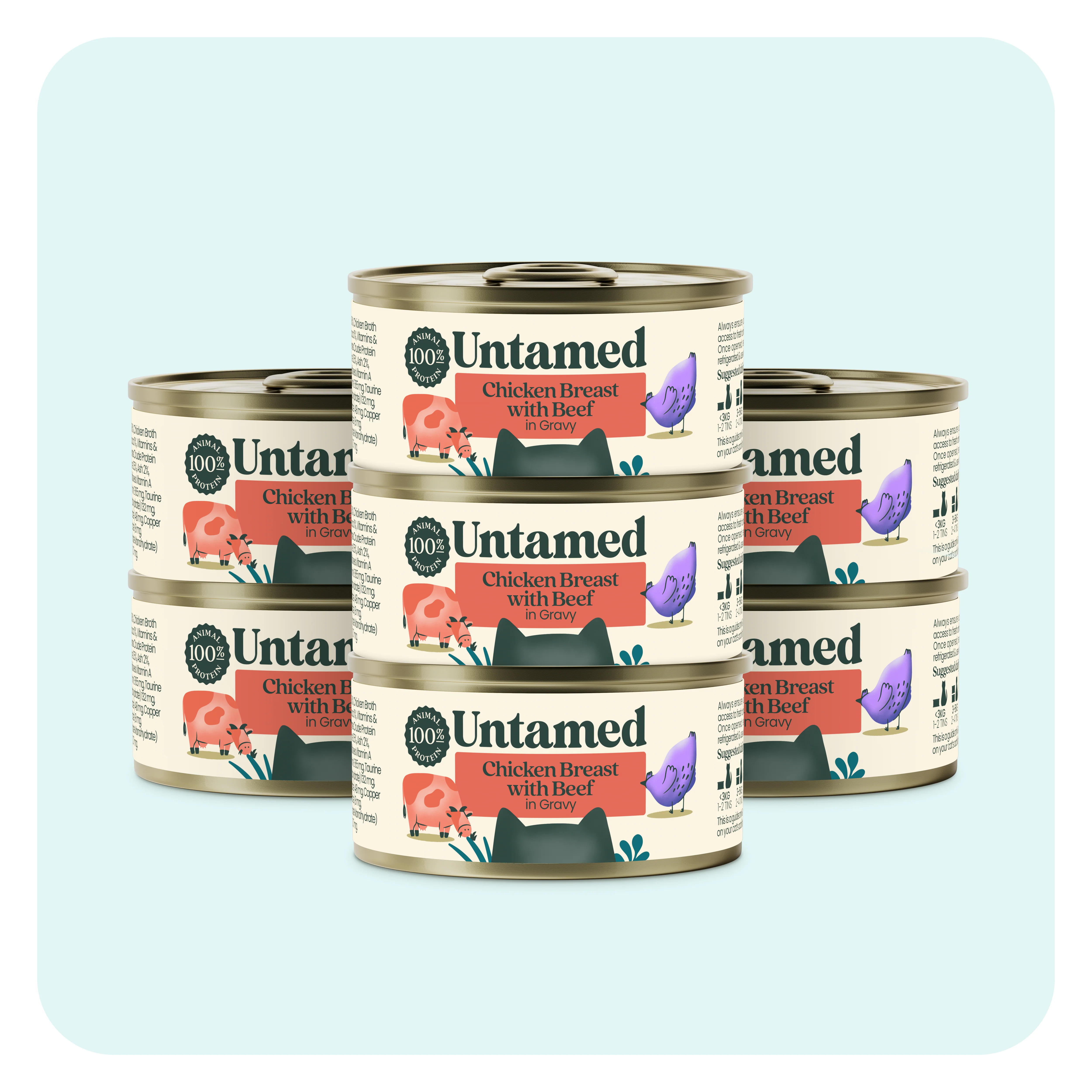 Chicken Breast with Beef (in Gravy) - 7 Tins - Image 2