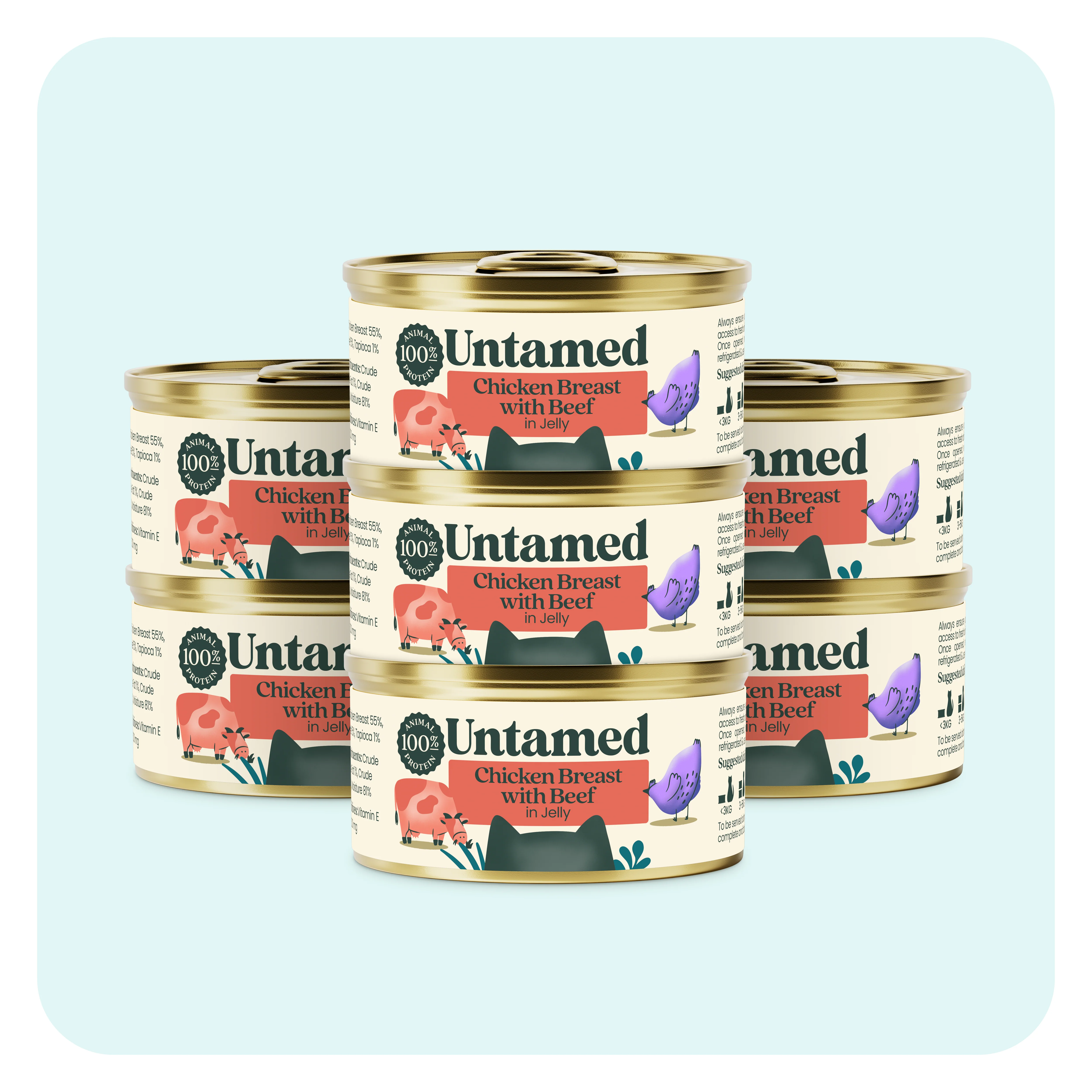 Chicken Breast with Beef (in Jelly) - 7 tins - Image 2