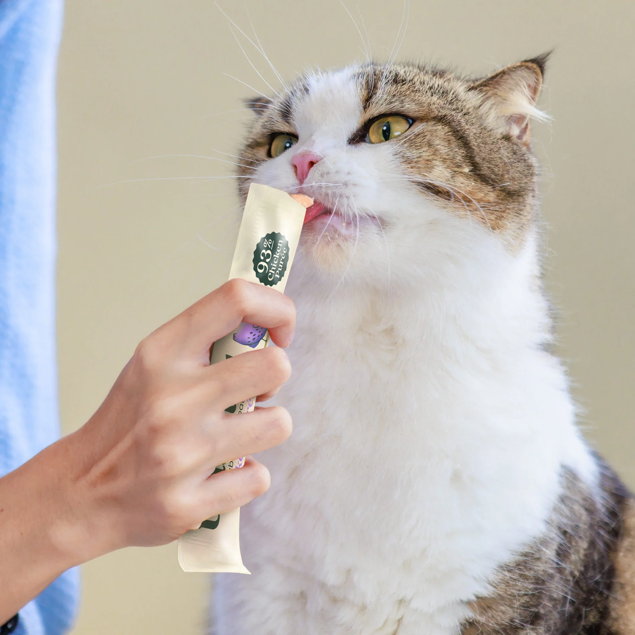 Chicken Puree Lickable Cat Treats 7x15g - Image 5